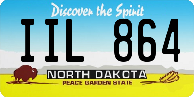 ND license plate IIL864