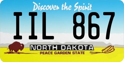 ND license plate IIL867