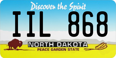 ND license plate IIL868