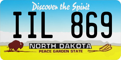 ND license plate IIL869