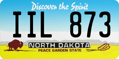 ND license plate IIL873