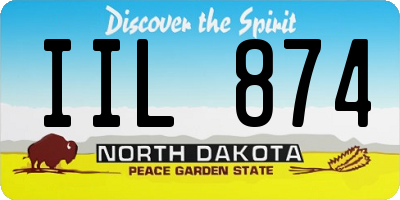 ND license plate IIL874