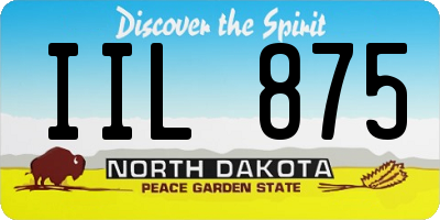 ND license plate IIL875