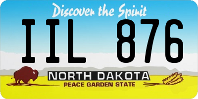 ND license plate IIL876
