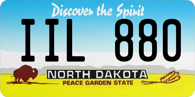 ND license plate IIL880