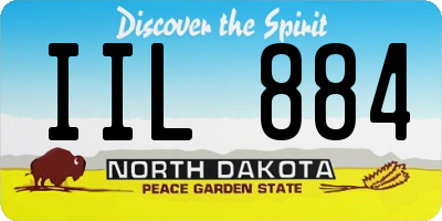 ND license plate IIL884