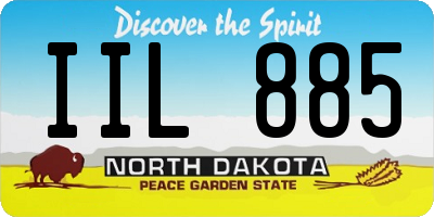 ND license plate IIL885