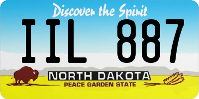 ND license plate IIL887