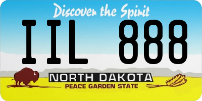 ND license plate IIL888