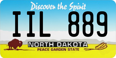 ND license plate IIL889