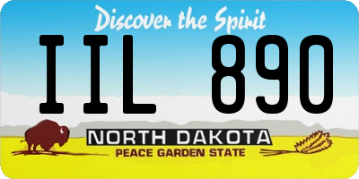 ND license plate IIL890