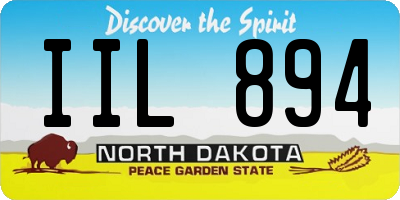 ND license plate IIL894
