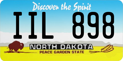 ND license plate IIL898