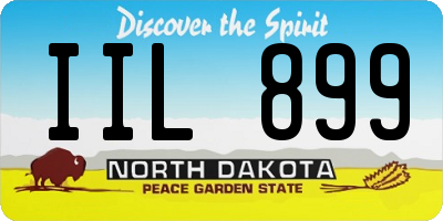 ND license plate IIL899