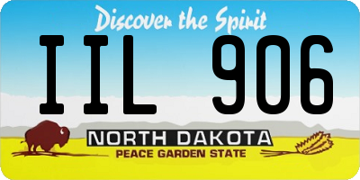 ND license plate IIL906