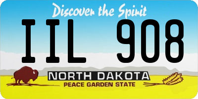 ND license plate IIL908