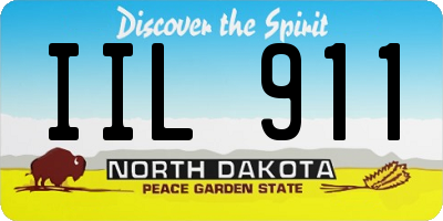 ND license plate IIL911