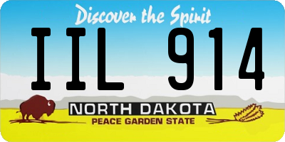 ND license plate IIL914