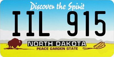 ND license plate IIL915