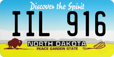 ND license plate IIL916