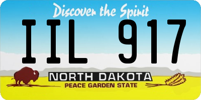ND license plate IIL917