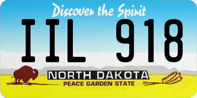 ND license plate IIL918