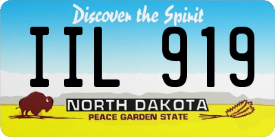 ND license plate IIL919