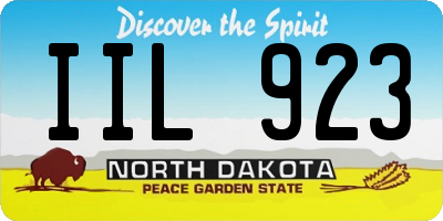 ND license plate IIL923