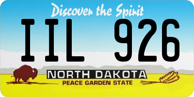 ND license plate IIL926