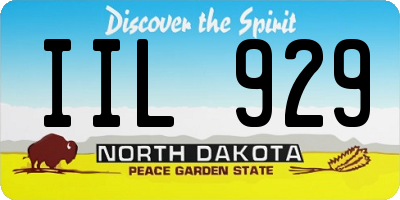 ND license plate IIL929