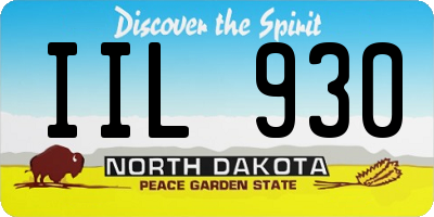 ND license plate IIL930