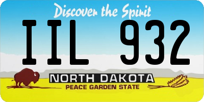 ND license plate IIL932