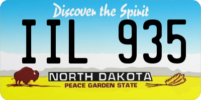 ND license plate IIL935