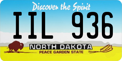 ND license plate IIL936