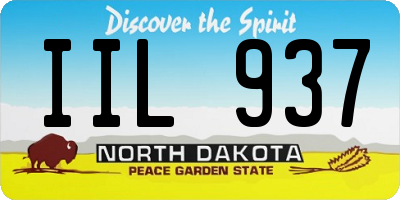 ND license plate IIL937