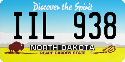 ND license plate IIL938