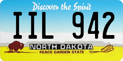 ND license plate IIL942