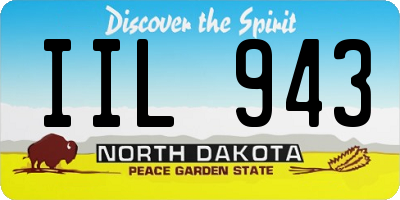 ND license plate IIL943