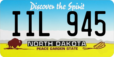 ND license plate IIL945