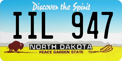 ND license plate IIL947