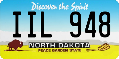 ND license plate IIL948