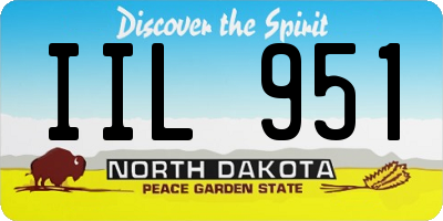 ND license plate IIL951