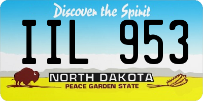 ND license plate IIL953