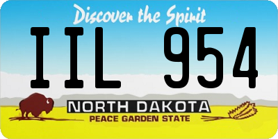 ND license plate IIL954