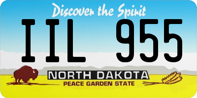 ND license plate IIL955