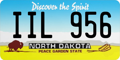ND license plate IIL956