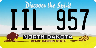 ND license plate IIL957