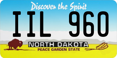 ND license plate IIL960