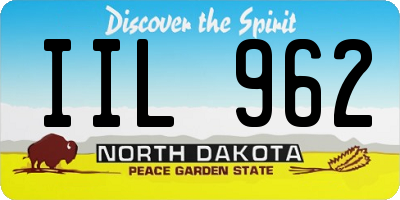 ND license plate IIL962