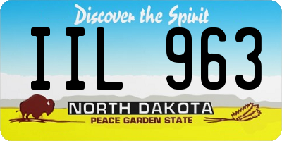 ND license plate IIL963